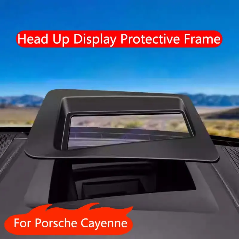 

Car Head-up Display Protective Cover For Porsche Cayenne 2024 2025 Central HUD Dust Cover Auto Accessories