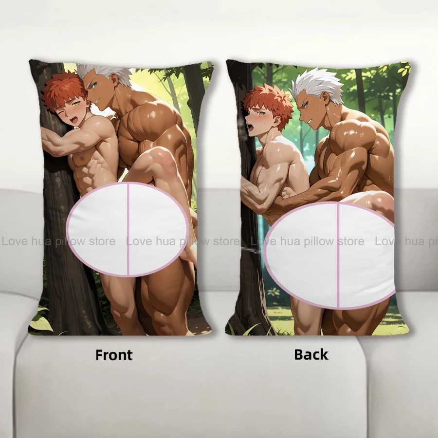 

R10+ Trendy Anime Sexy Archer vs Shiro Figure Throw Pillow - Cozy Stuffed Cushion for Adults 40x60cm