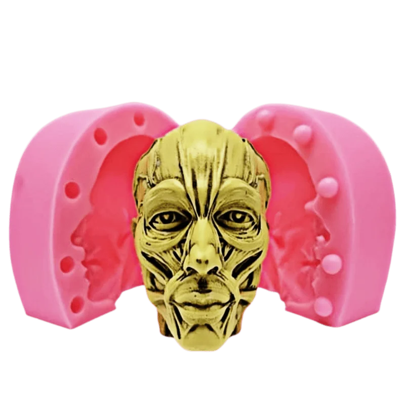 Anatomy Skull Silicone Mold DIY Conversion Resin Gypsum Candle Concrete Crystal Dropping Adhesive Special Mold Craft Production