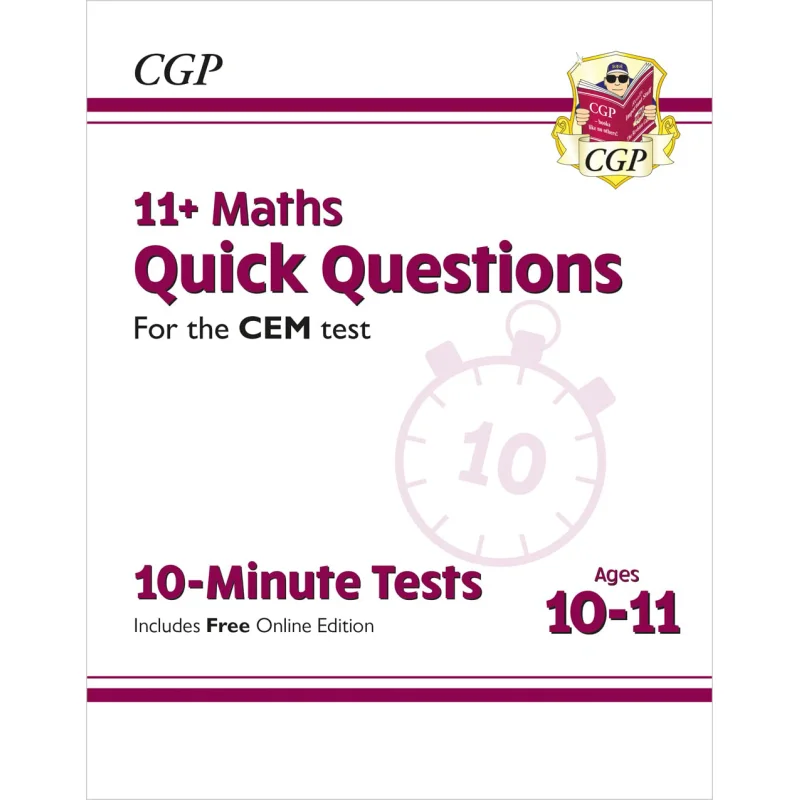 

11 CEM 10-минутных испытаний. Быстрые вопросы по математике в возрасте 1011 года с онлайн-изданием. Книги CGP 9781789082005