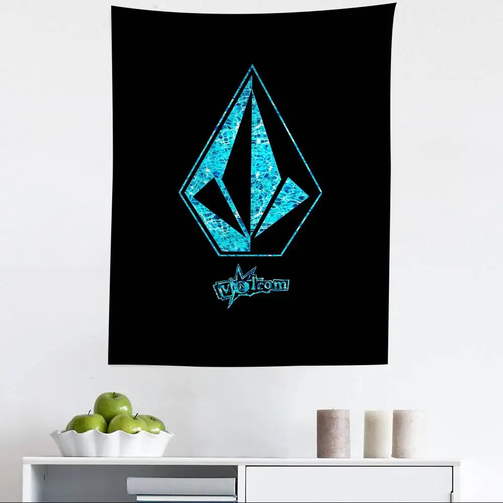 V-Volcoms LOGO Cartoon Tapestry Bohemian Wall Tapestries Mandala Home Decor