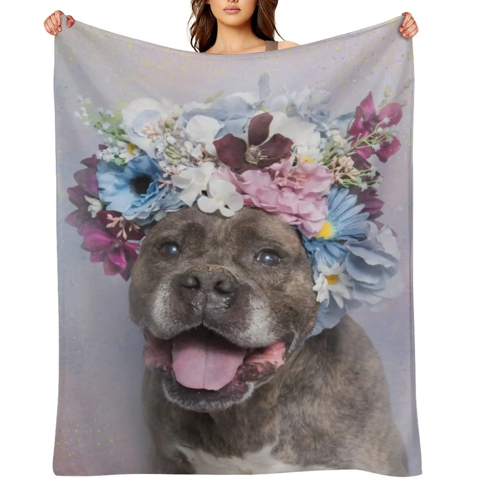 Flower Power, Rumple Throw Blanket halloween Flannels Thermal cosplay anime Heavy Sofa Blankets