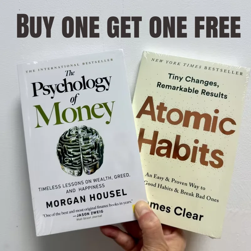 

【Купите один, получите один бесплатно】Психология денег. Атомные привычки. Вневременные уроки на богатство, зеленую и счастье. Простой способ сборки.