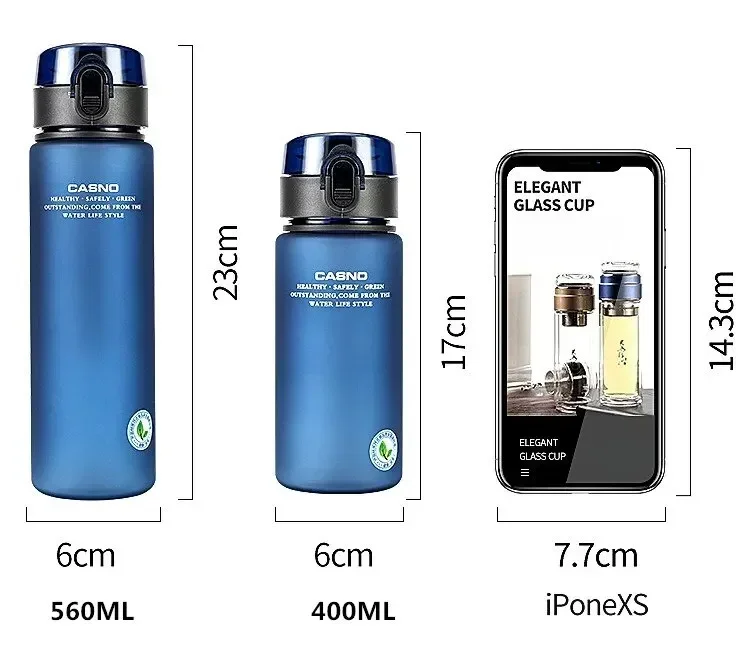 Marke Hohe Qualität BPA Frei Auslaufsichere Sport Wasser Flasche Tour Wandern Tragbare Meine Lieblings Trinken Flaschen 400 ml 560 ml – Detail 12