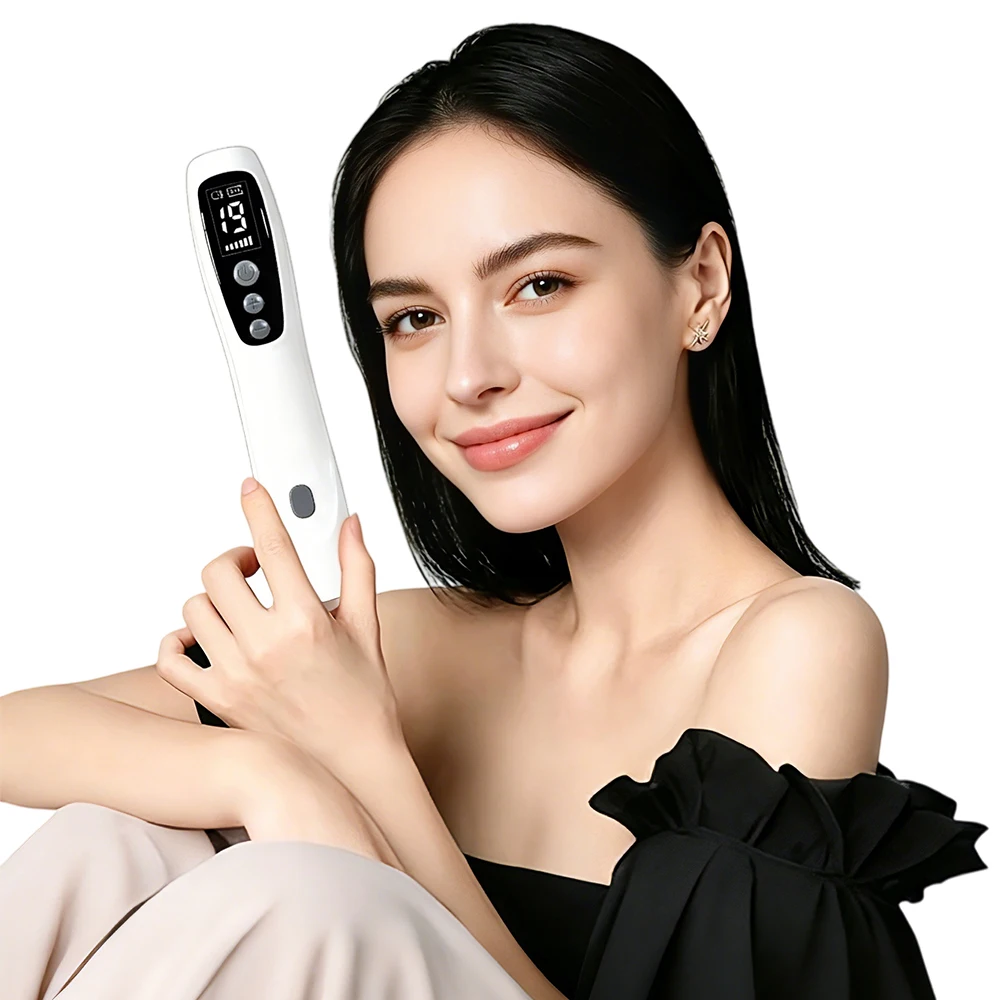 Elektrischer Warzenentfernungsstift mit 19 Einstellbaren Stufen für Hautflecken, Sommersprossen, Hautanhängsel und Tattoo-Entfernung - Beauty Plasma Pen/Ersatznadeln – Detail 23