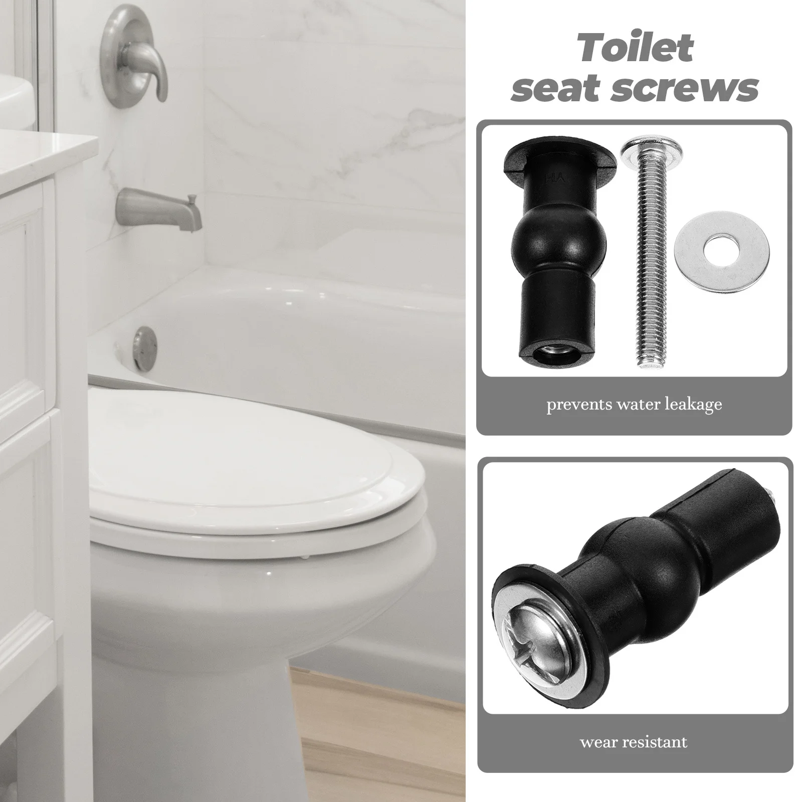 2 قطعة مقعد المرحاض تثبيت مسامير توسيع الترباس مانعة للتسرب المطاط الكرة العالمي تصاعد عدة لاستبدال غطاء المرحاض المستديرة