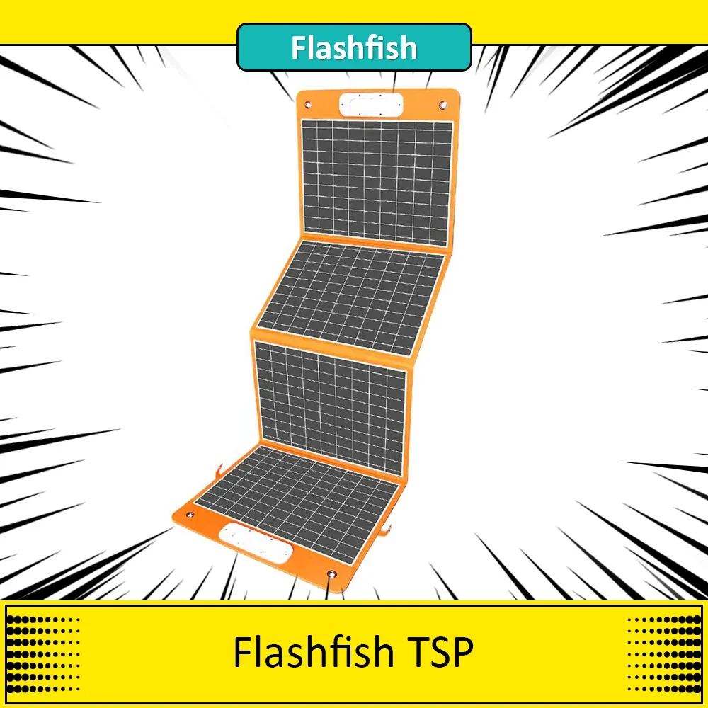 Flashfish TSP 18V/100W Foldable Solar Panel Portable Solar Charger with DC/USB Output