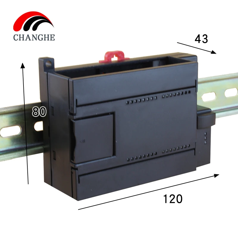 

Industrial control box plastic guide rail junction box instrument housing PLC controller housing instrument housing 120x80x43mm