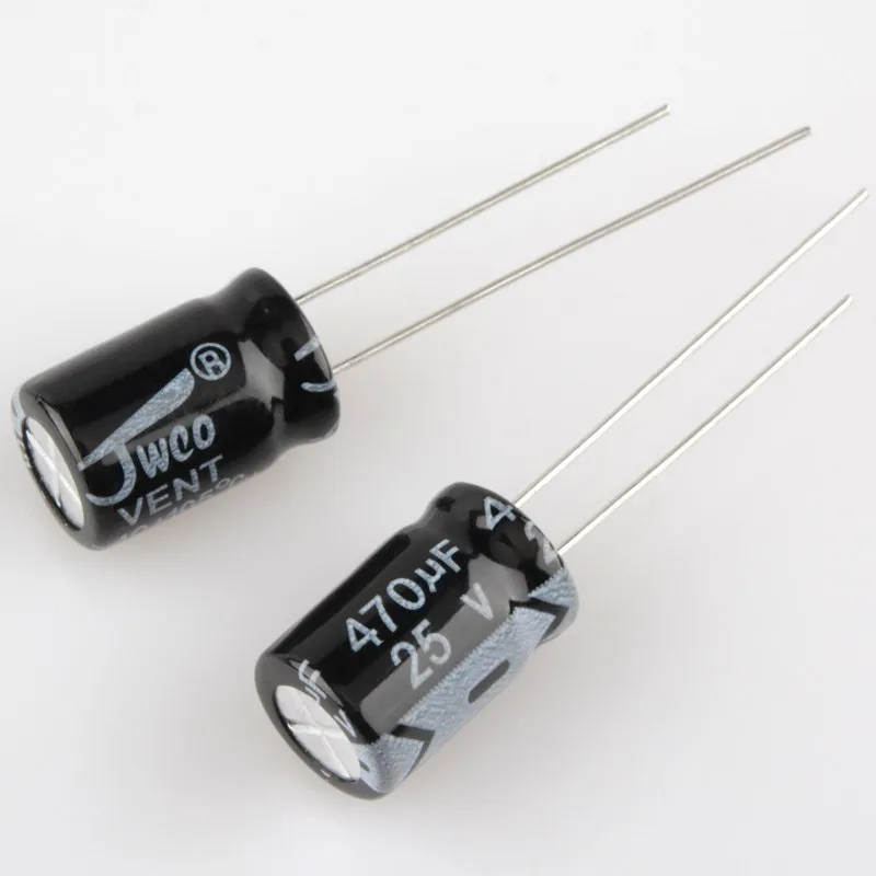 40Pcs electrolytic capacitor 25V/470UF 8 * 12MM 470UF/25V