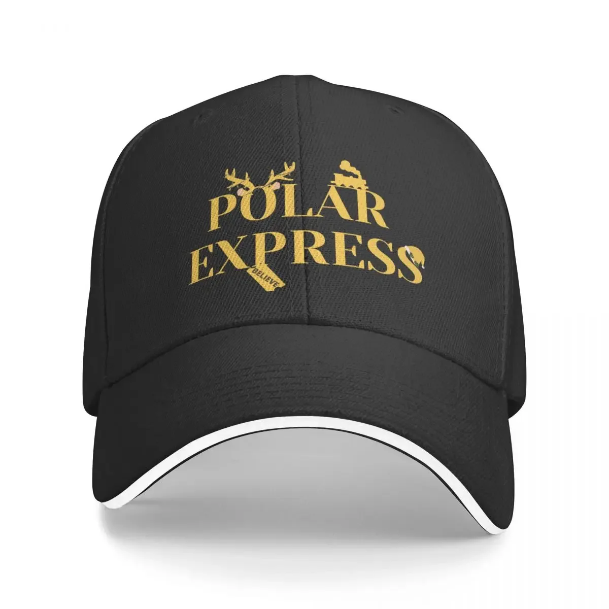 

New POLAR EXPRESS Baseball Cap Christmas Hat black Boy Cap Women's