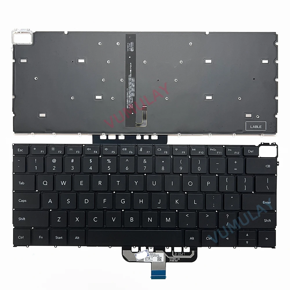 

US Backlit Keyboard for HUAWEI Honor MagicBook V14 HGE-W56 HGE-W76 FRI GLO-F56 F76,X14 FRI-G56 F56 H76 F561 99059VNW 99059VSV