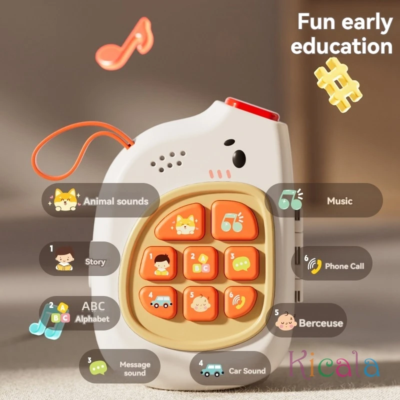 Giocattoli per bambini bambini Cute Music Phone occupato Board Puzzle macchina per la prima educazione regalo di compleanno set di giocattoli di natale che giocano a giochi di apprendimento