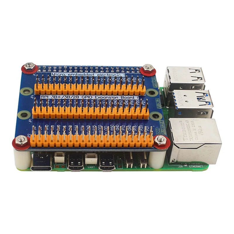 Плата расширения Raspberry Pi 3x40 Pin GPIO, от 1 до 3 модулей GPIO для Orange Pi PC Raspberry Pi 4B Model 3B +