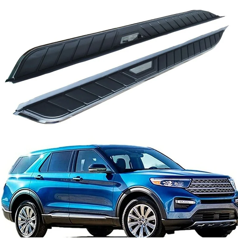 2Pcs Fit for Ford Explorer 2021 2022 2023 Fixed Side Step Nerf Bar Running Board