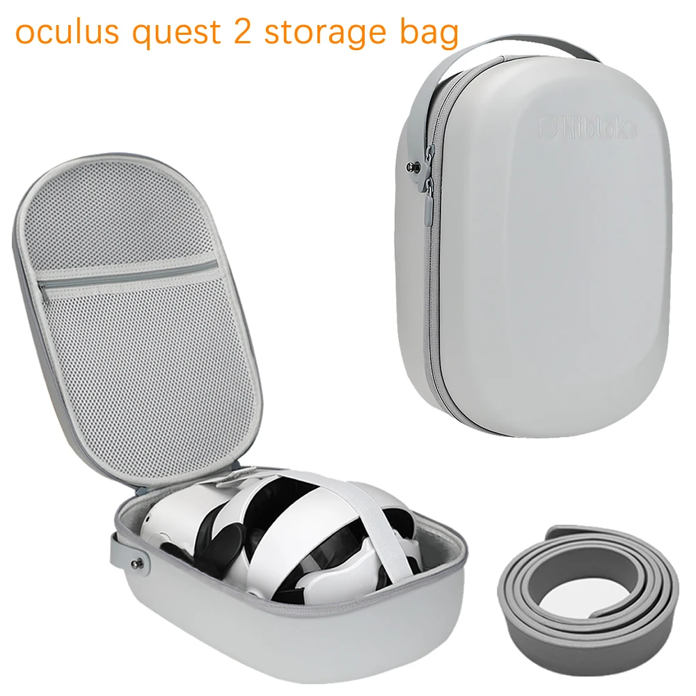 Portable Storage Bag for Oculus Quest 2 Strap Halo Strap Waterproof Improvements VR Glasses Controller Grip Case Accessories