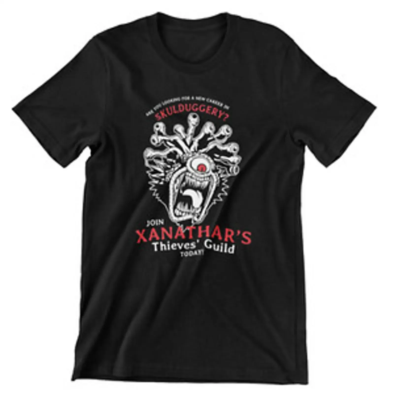 Camiseta inspirada en Mazmorras y Dragones del gremio Xanathars vintage, lavada, suave, cómoda, elegante y versátil.