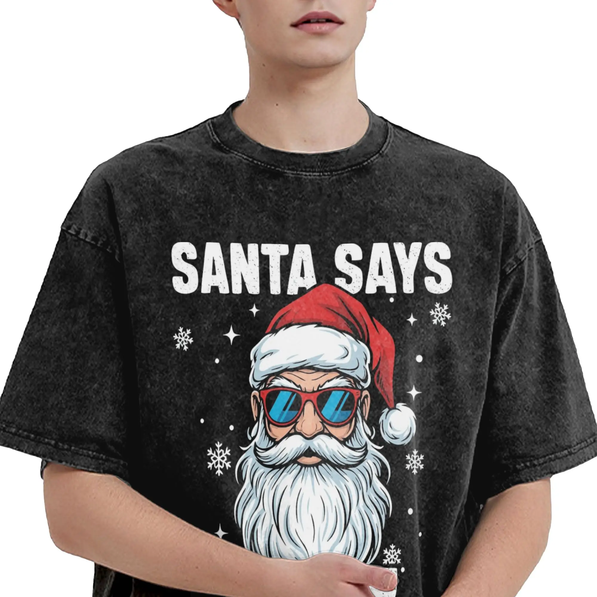 67 عيد الميلاد ستة سبعة تي شيرت الرجال القطن متعة تي شيرت الياقة المستديرة تيز قصيرة الأكمام بلايز هدية عيد ميلاد #2