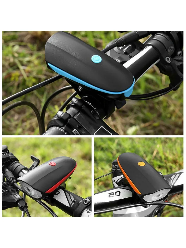 AliExpress ESMARTER Bicycle Front Light with Electric Horn Waterproof Bike Headlight USB Rechargeable Cycling Flashlight Loudly Bike Bells Lantern