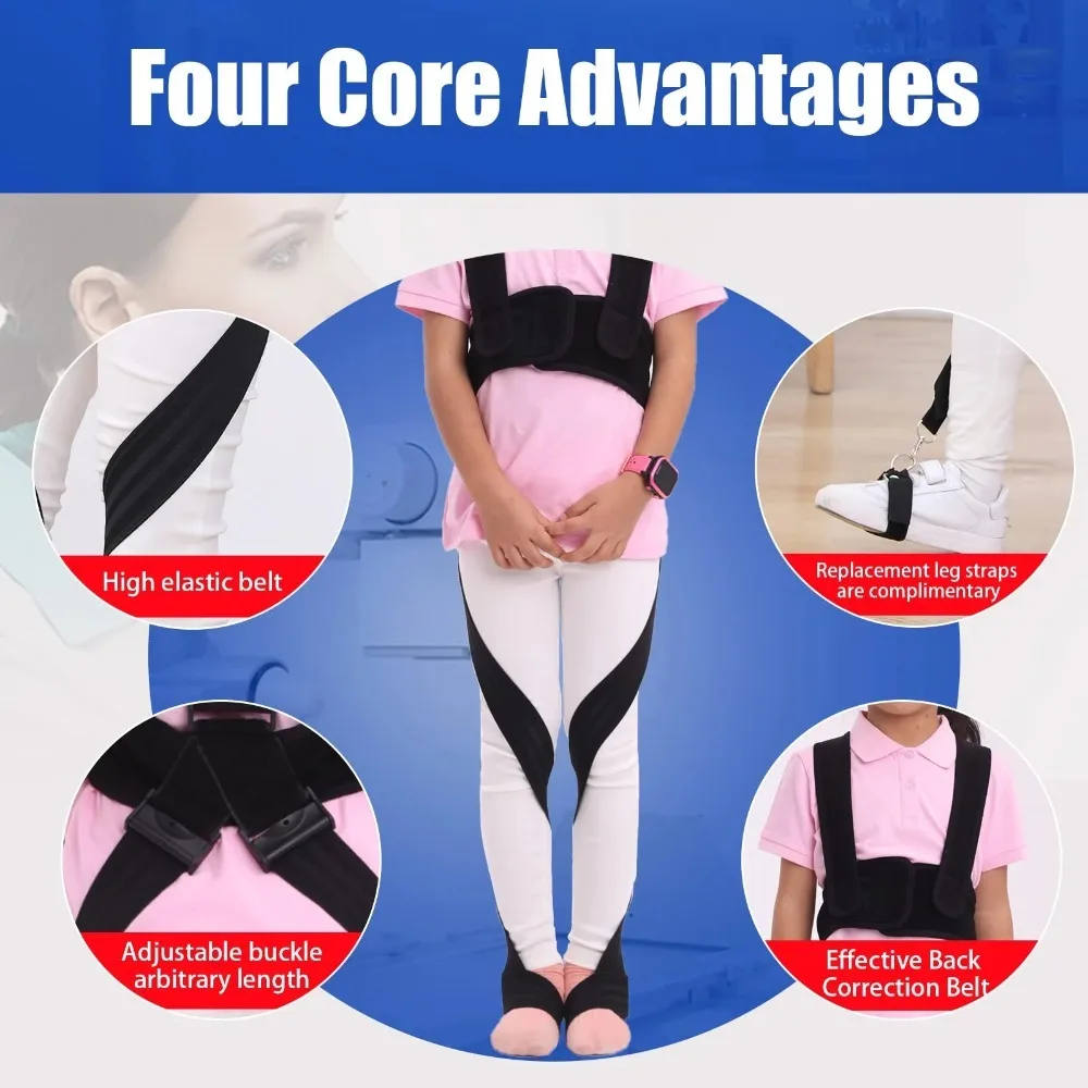 Children\'s O/X Legs Type Correction Belts Legs Posture Corrector Band Bandage Recovery Corrector Blessfun Lightweight Straighten