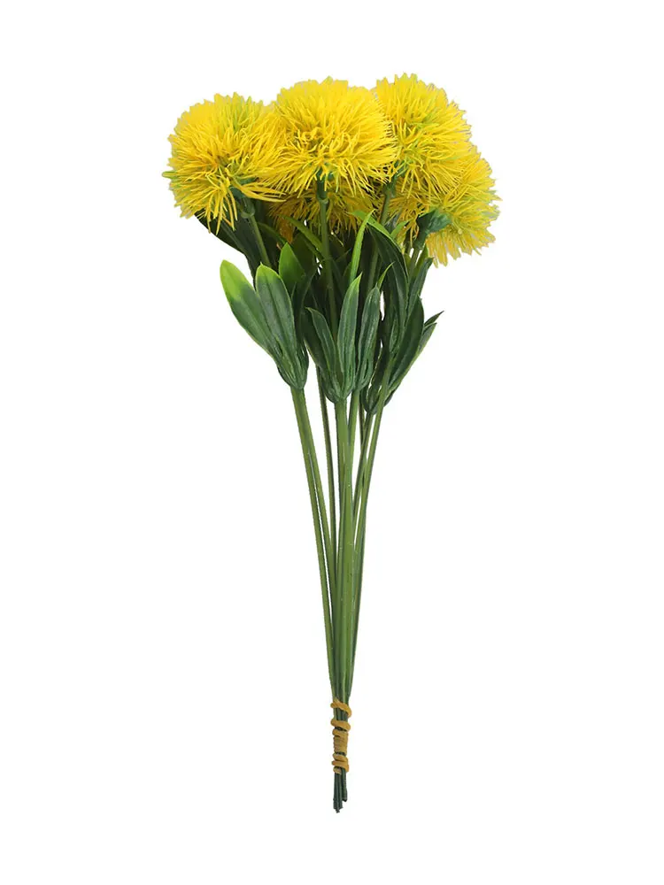 10pcs Artificial Plants Dandelion Bouquet Vases For Wedding Home Decorative Fake Flower Ornamental Festival Christmas Decoration