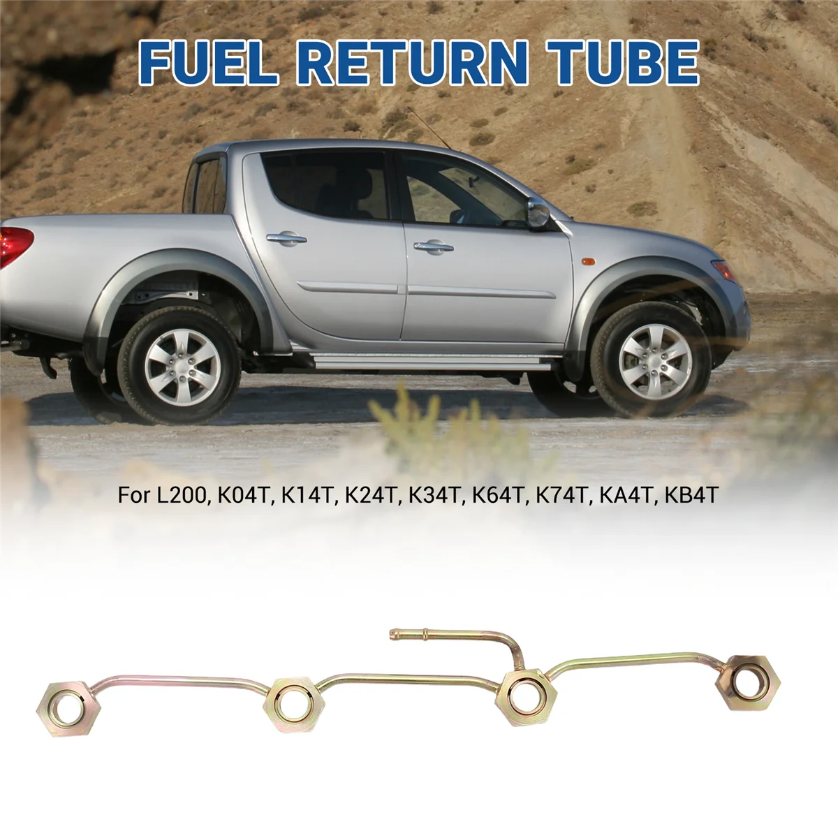 Форсунка для впрыска топлива, обратная трубка для топлива, масляная трубка для двигателя Pajero L200 Space Wagon L300 4D56 MD 084930   1428A037