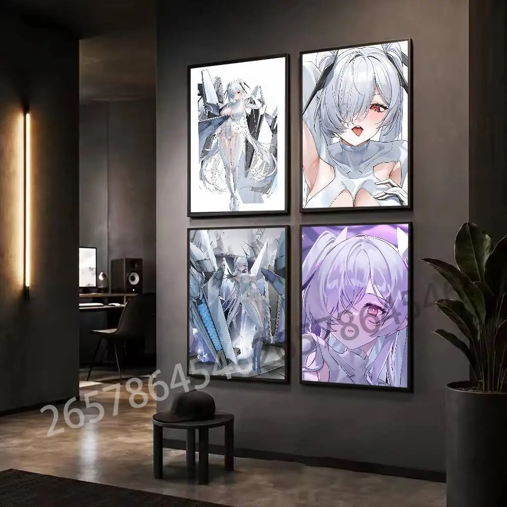 C-Cinderella Poster Self-adhesive Art Waterproof Paper Sticker Coffee House Bar Room Wall Decor