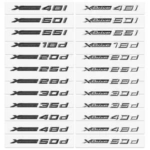 3D -Auto -Stoßfänger -Emblem -Etikett, Trunk -Emblem, Logo -Zubehör, BMW M, X1, X3, X4, X5, X6, X7, GT, 20d, 30d, 35d, 40d, 50d, 20i, 25i, 30i 8 Hauptverkäufe BMW x6 - №1