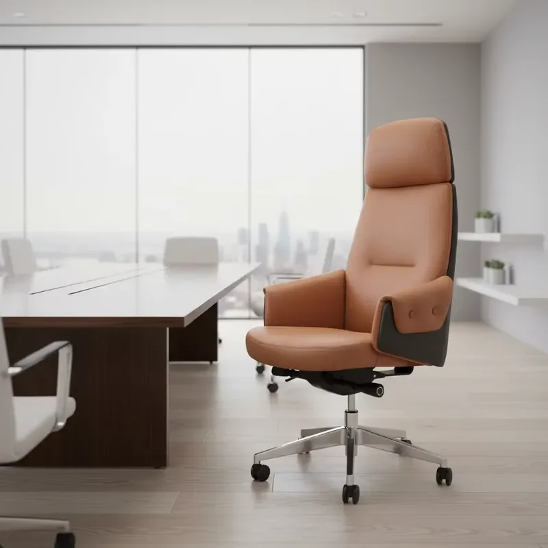 Wholesale Engineering Grade High Back PU Leather Chair - High Quality Upholstery, Bulk Supply for Office Furniture