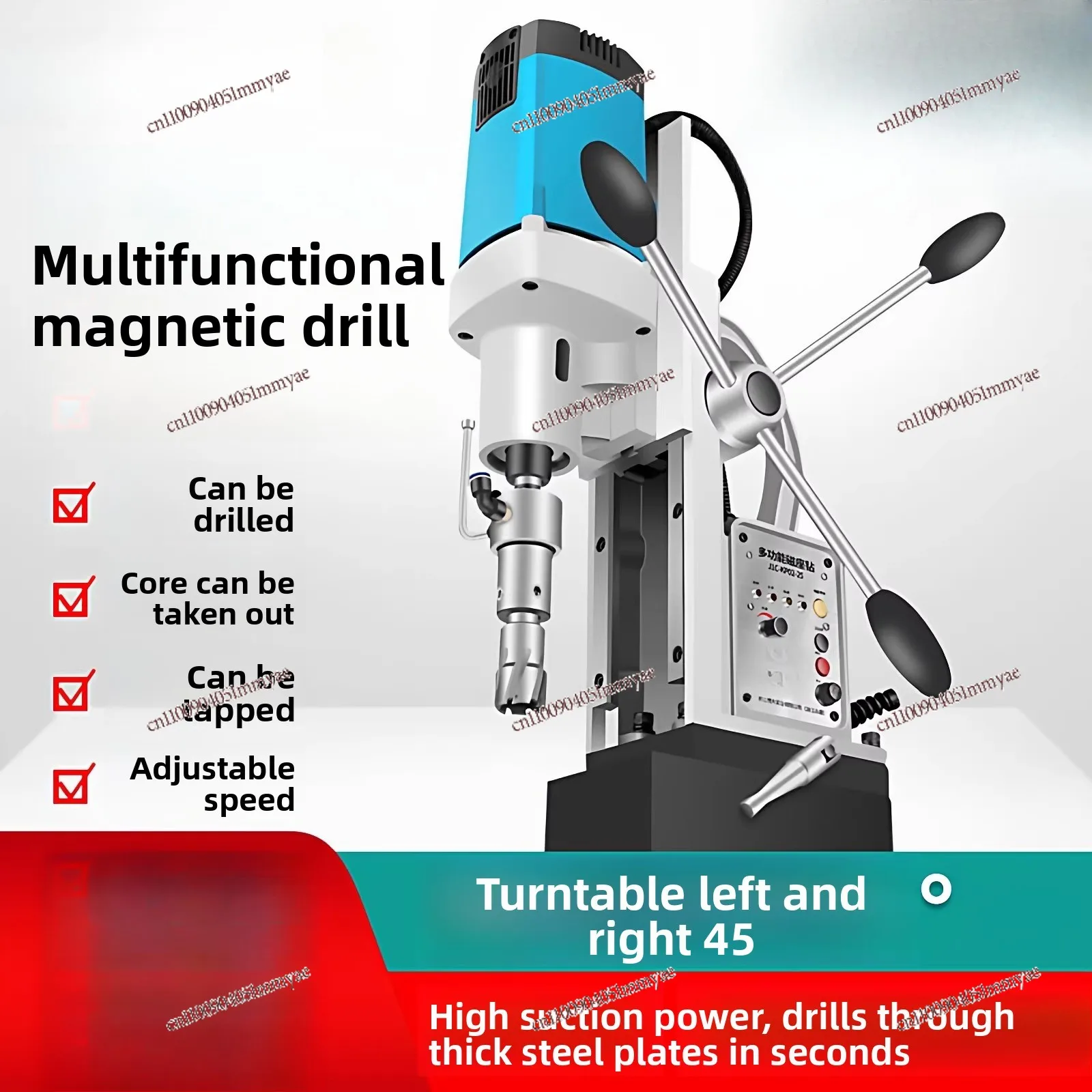 Magnetische Sitzbohrmaschine, kleine magnetische Bohrmaschine, multifunktionale Elektromagnetbohrmaschine, Gewindeschneidmaschine