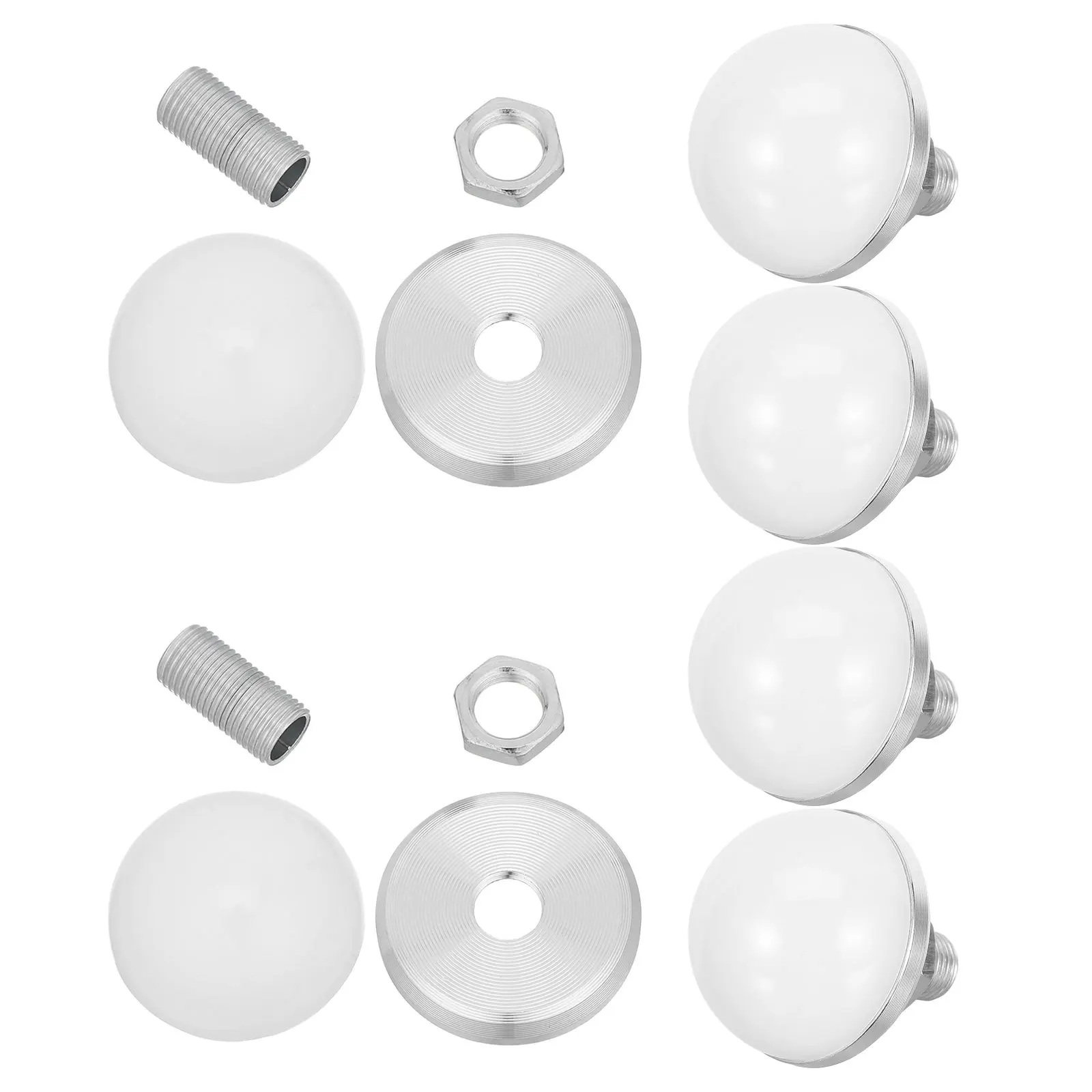 

6Sets LED Lamp Cover Hemispherical Plastic Half Globe Shade for Vanity Mirror Light Fixture Replacement Bulb Covers Makeup Desk