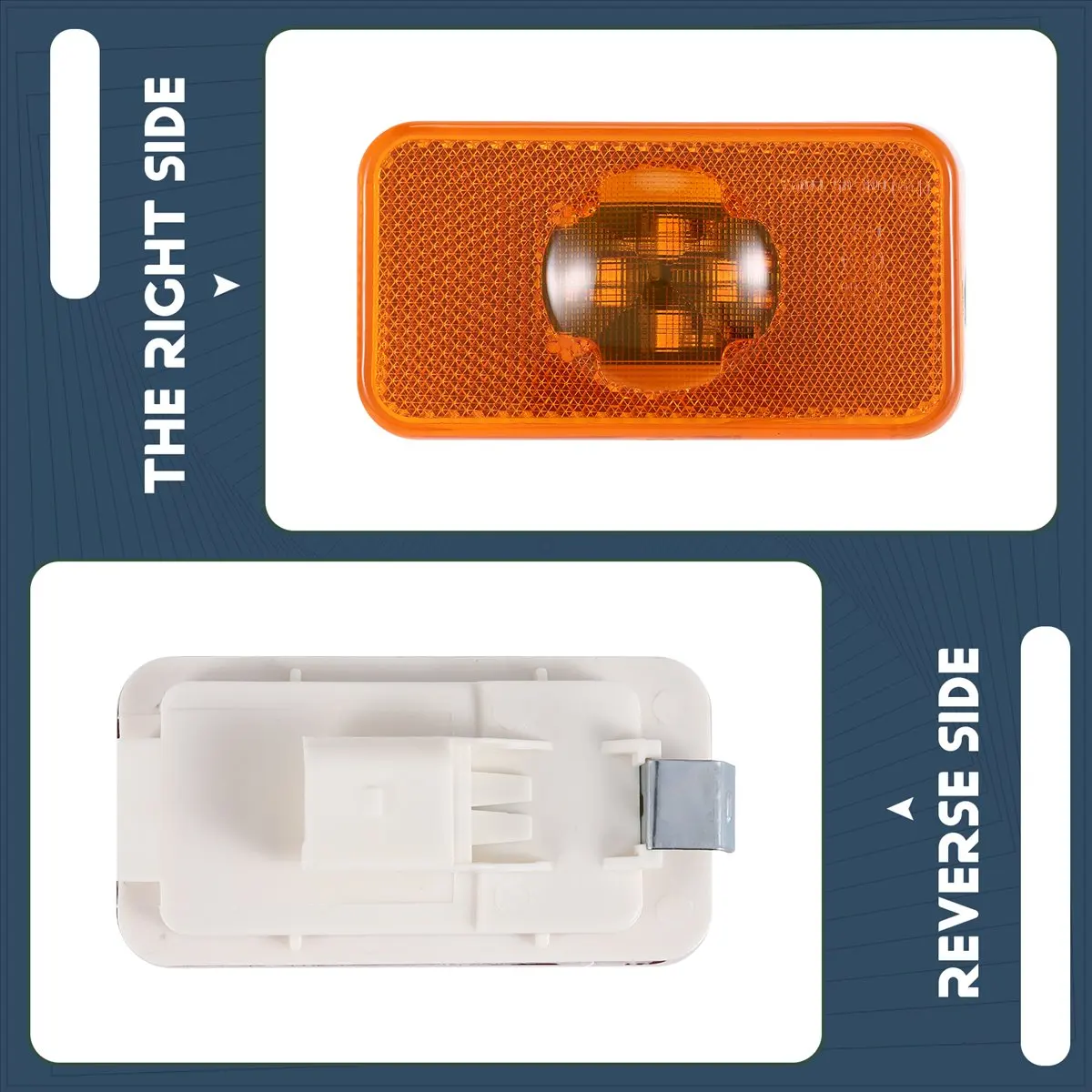 

Marker Light Amber Indicator Lamp 4 LED for Volvo Trucks FM/FH Main in Car Light