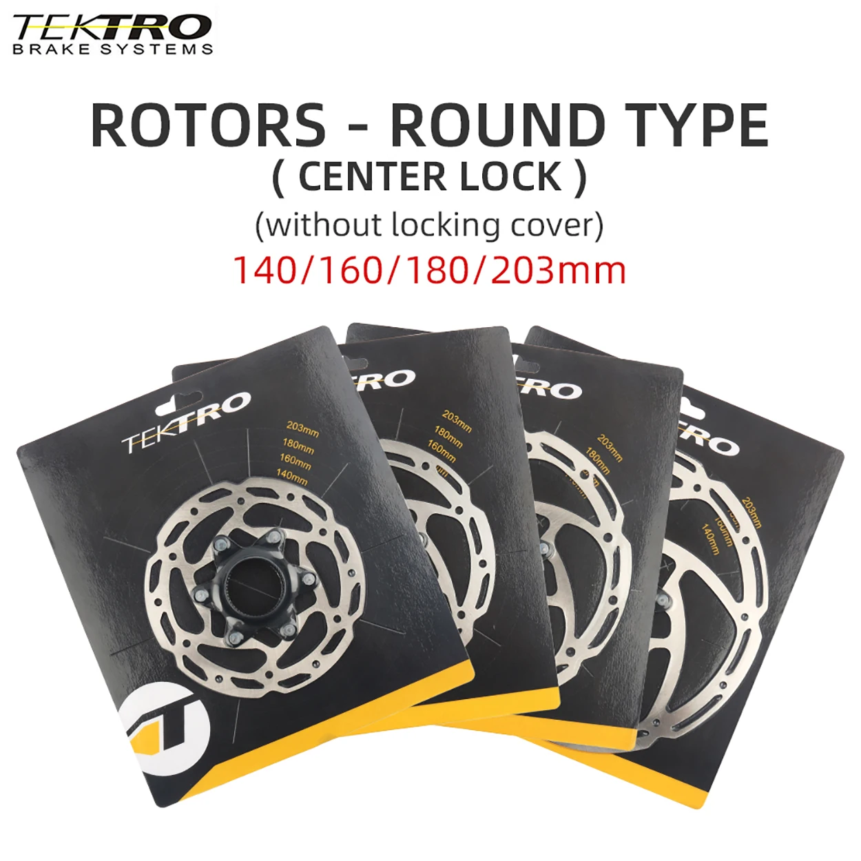 Tektro 6 Bolts Disc 140 160 180 203mm Center Lock Rotor MTB Hydraulic Brake Disc Road Bike Brakes Mountain Bicycle Rotors