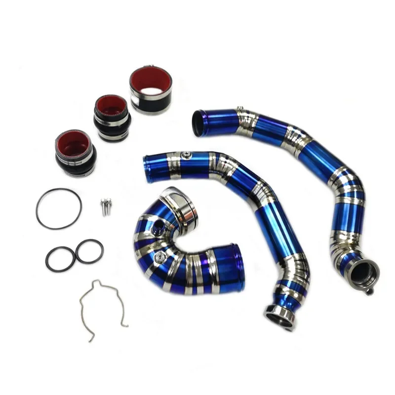 Charge Pipe Kits for BMW F8X M2C M3 M4 S55 Pure Titanium intercooler Charge Pipe J Pipe Set