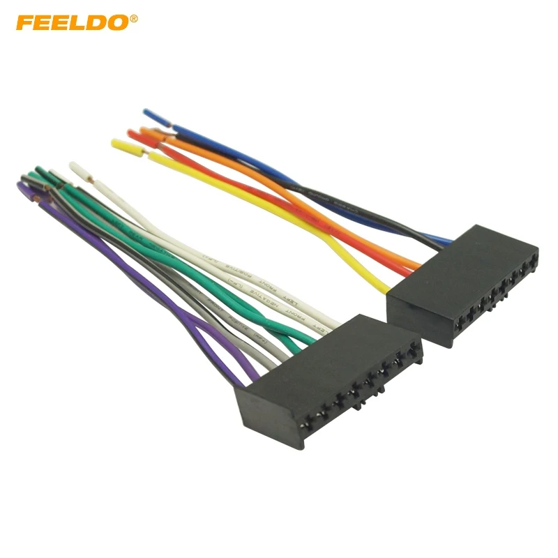 Car CD/DVD Audio Stereo Wiring Harness Adapter Plug for Ford Mondeo Mustang Radio Wire Cable