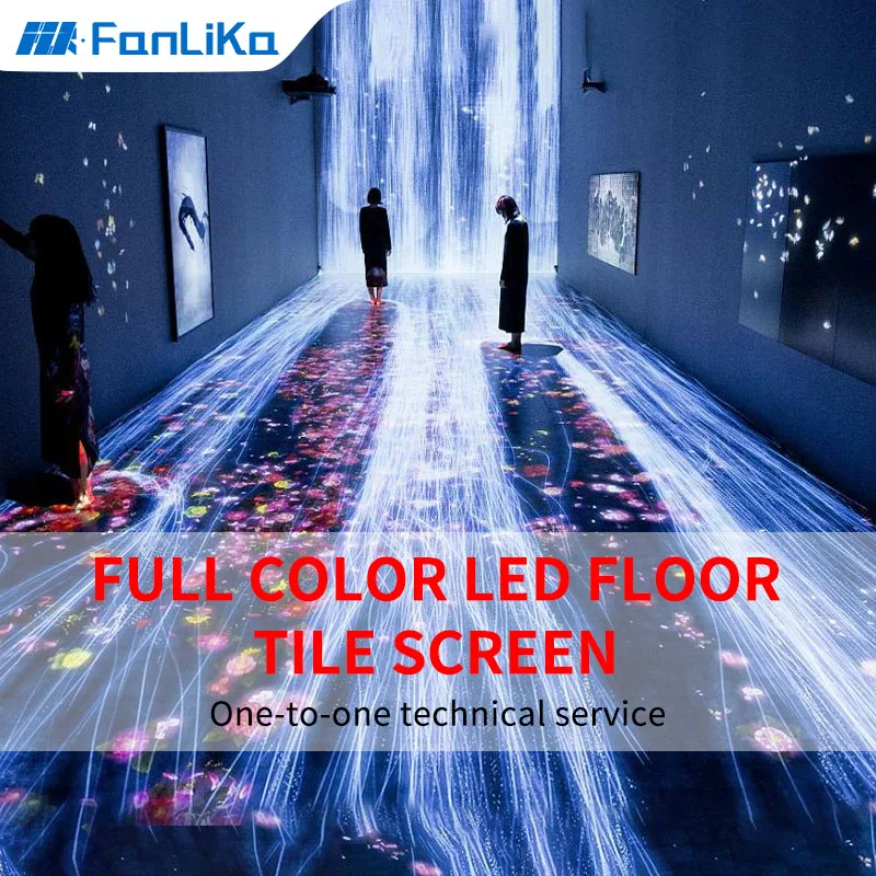 

Full color LED floor tile screen Bar stage floor screen Ground scene screen Indoor interactive ground sensor electronic display