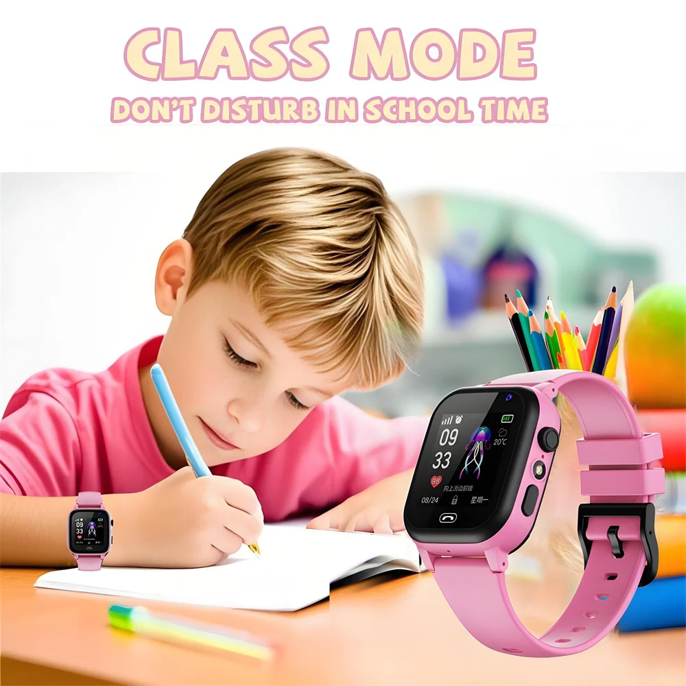  Kids Smart Watch Phone 4G Sim Card 2G Internet SOS LBS Location Call Child SmartWatch Camera Waterproof Clock For Boys Girls