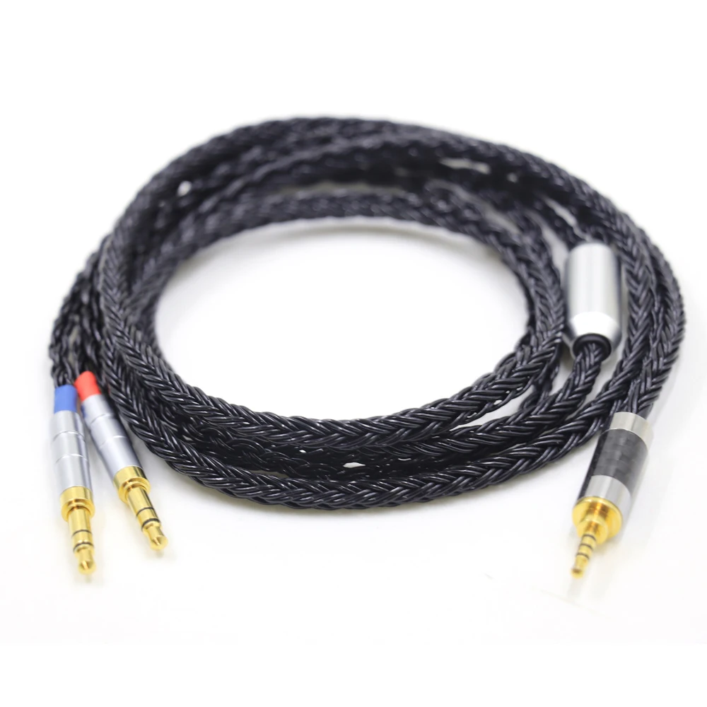 16 Core 2.5mm Plug 99% 7N OCC dual 3.5 Sony MDR-Z7 Z1R Z7M2 Headphone Balance For Denon AH-D7200 AH-D5200 AH-D9200 Upgrade Cable