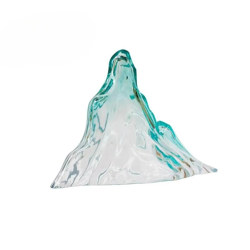 

Logo resin desk decoration is simple, geometric sculpture corporate gifts