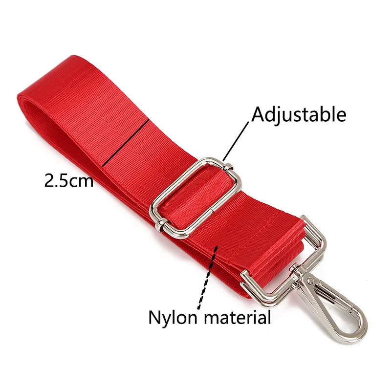 Correa de nailon para bolso de hombro ajustable para mujer, accesorios de correa para bolso de 5CM, correa de repuesto, correa ancha para bolso, correa para bolso de cadena