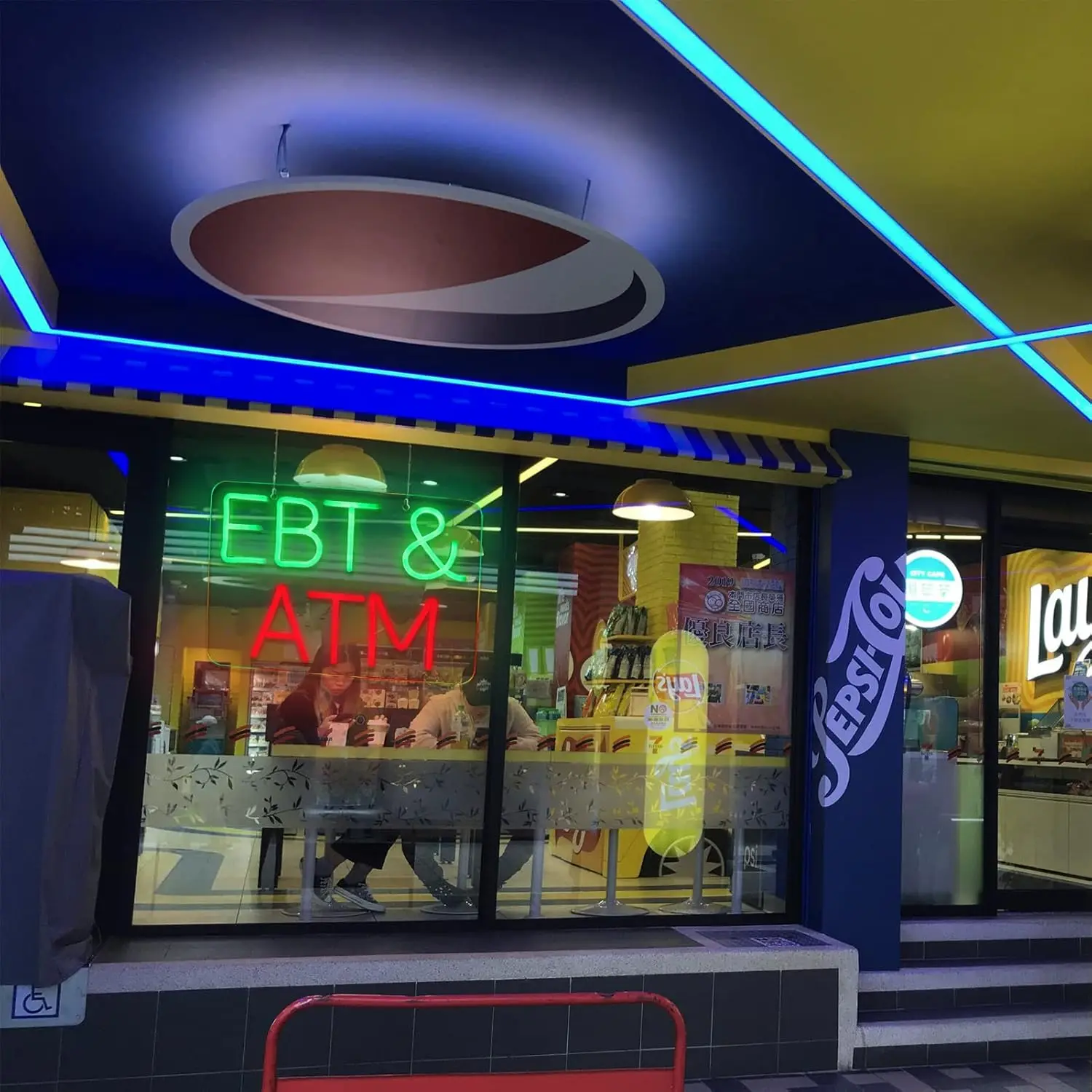 EBT & ATM النيون USB عكس الضوء ضوء النيون لمتاجر الراحة سوبر ماركت مطعم مكتب بار حانة ديكور الأعمال Led تسجيل