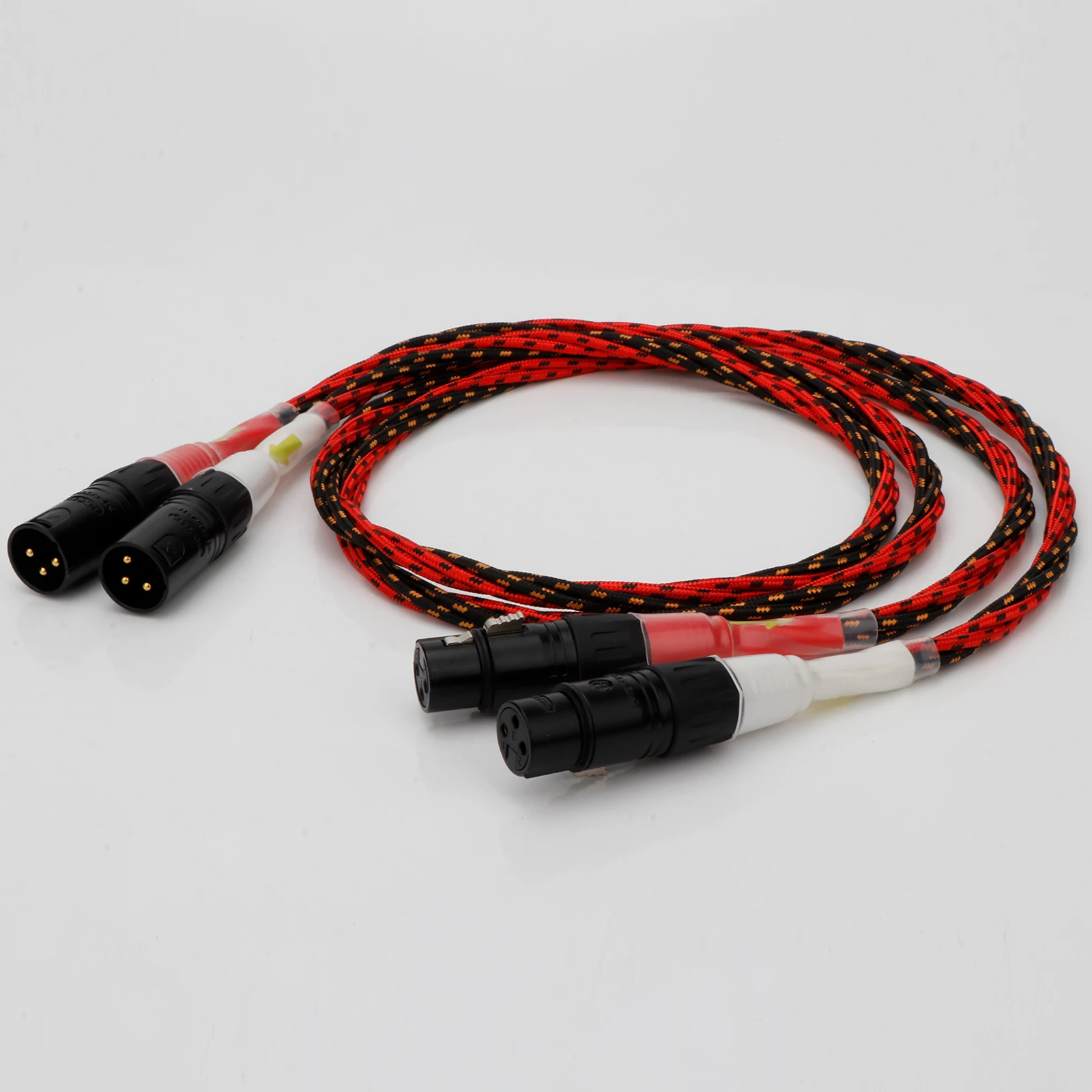 Kabel seimbang mikrofon profesional HIFI kabel XLR tembaga OFC elektrik barat kelas atas untuk pemutar Audio Amp/CD
