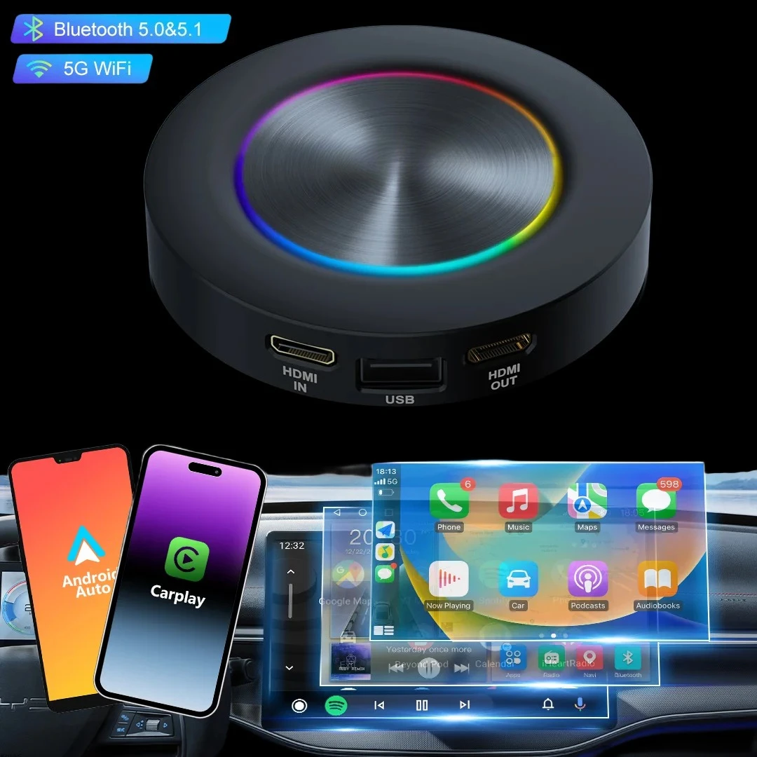 New Factory Satellite Positioning 8-core 6115 Wireless Carplay Ai Box Android Car Machine GPS Car Magic Box