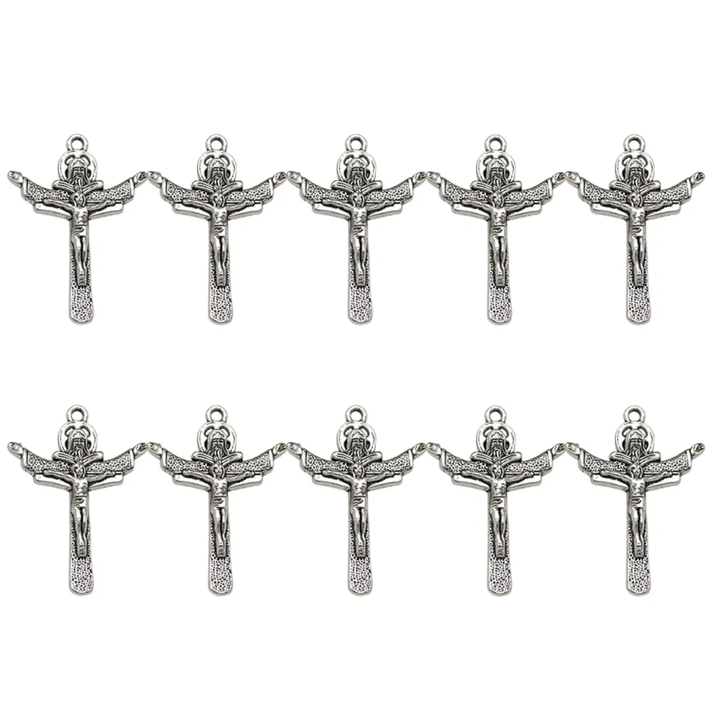 

10Pcs Alloy Cross Pendants DIY Jewelry Making Accessories for Necklace Bracelet Charm Set Alloy Pendant Charm DIY Pendant Charms