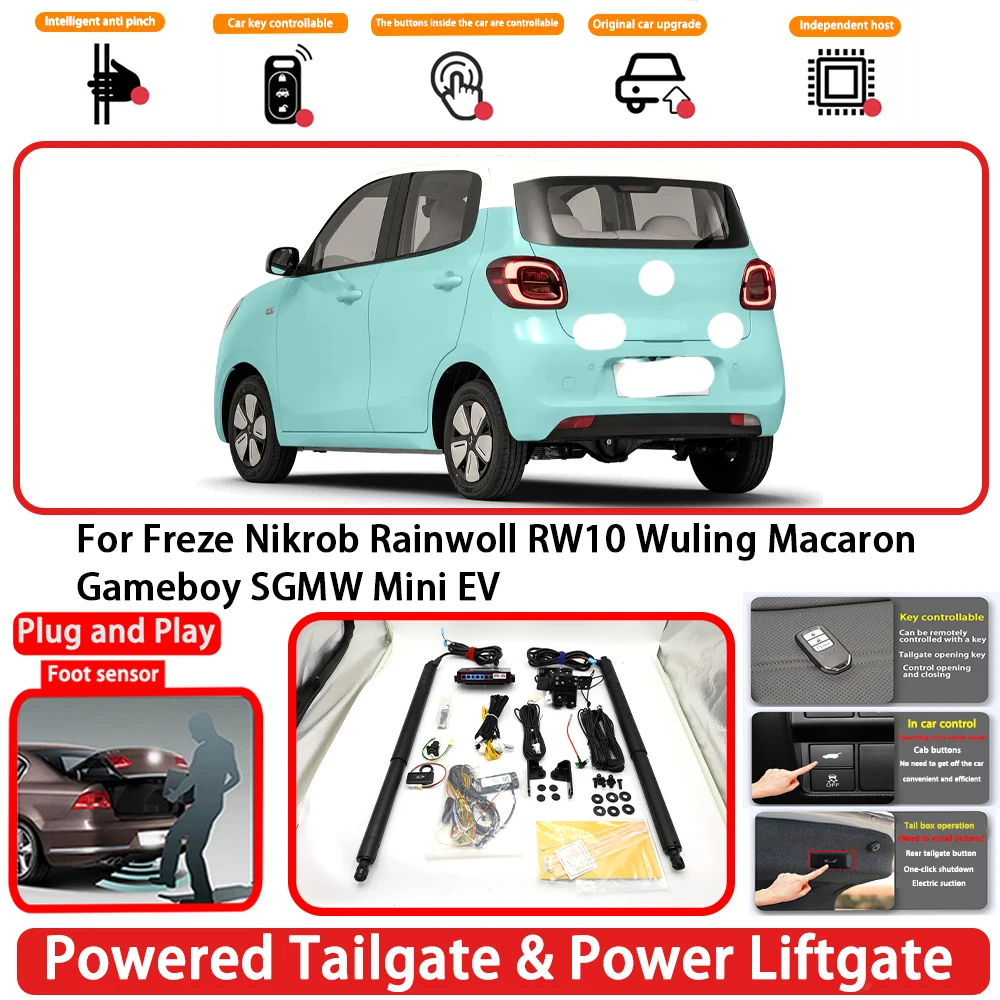 for Freze Nikrob Rainwoll RW10 Wuling Macaron Gameboy SGMW Mini EV OEM Auto Powered Tailgate Power Liftgate Rear Trunk Opener