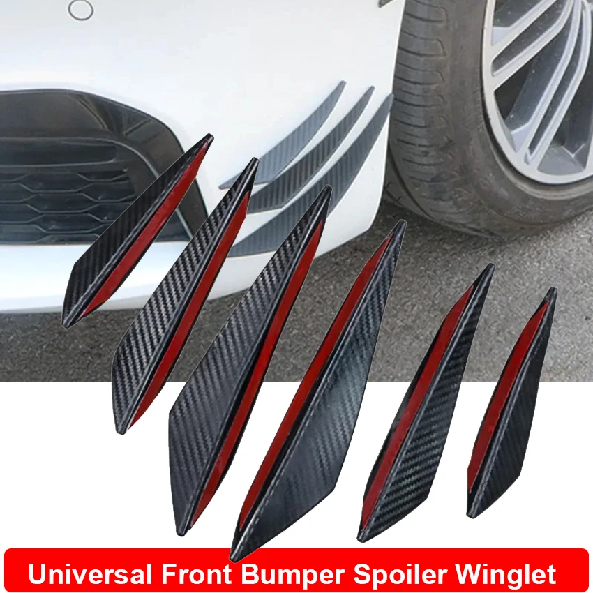 

Universal Front Bumper Spoiler Winglet Canards Sticker For VW Passat B8 CC VW Passat B6 3C B7 Skoda Superb A7 Car Accessories