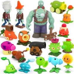 New Plants vs. Zombies Peashooter Chomper Winter Melon Conehead Zombie Toy set 6 Styles Game Figures Hard plastic Model Boy Gift