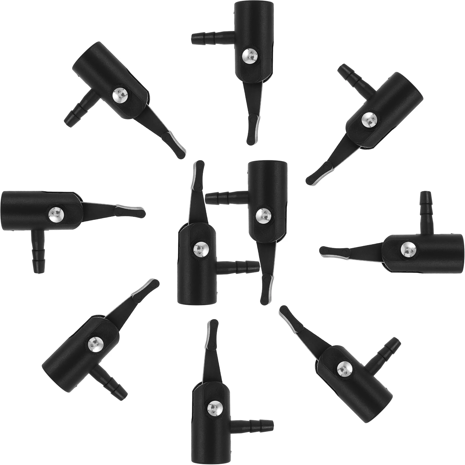 

10Pcs Tire Inflator Air Chuck Adapter Clip on Nozzle for Valves Fast Inflation for Bike Car Wheels Air Compressor