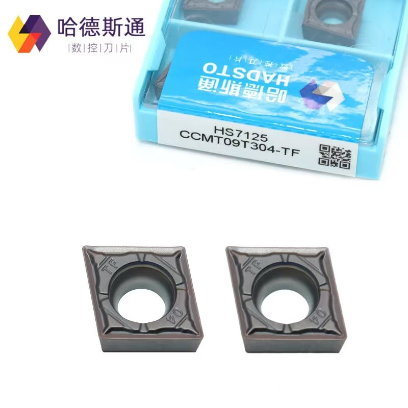 

Hadsto Original Ccmt060204 Ccmt060208 Ccmt09T304 Ccmt09T308 Tf S7125 Hs7225 Cnc Lathe Cutter Carbide Inserts for Stainless Steel