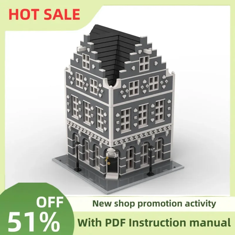 

New City Hot Selling Street View Moc Modular Flying Dutchman Inn Model Building Blocks Diy Creative Ideas Kid Toys Birthday Gift