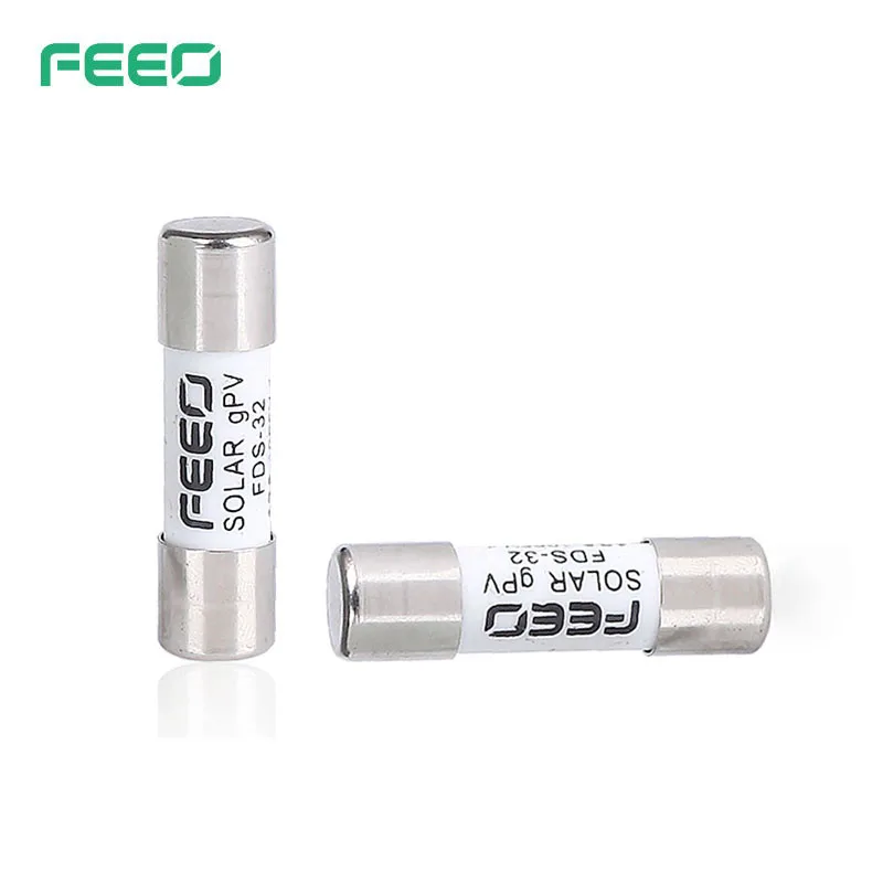 FEEO Solar DC PV Fuse High Voltage for Solar System Protection Photovoltaic 2A 3A 4A 5A 6A 8A 10A 12A 15A 20A 25A 32A House Fuse